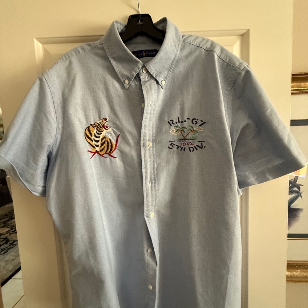 POLO RALPH LAUREN COLLECTOR'S SHIRT NAUTICAL SURPLUS THEME XL